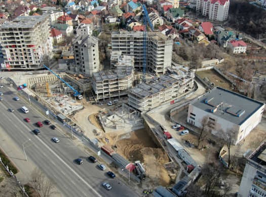 Toro Center, santier de constructii la data de 12 martie 2019