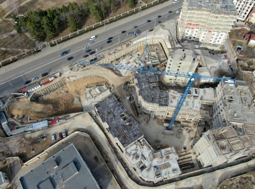 Toro Center, santier de constructii la data de 12 martie 2019
